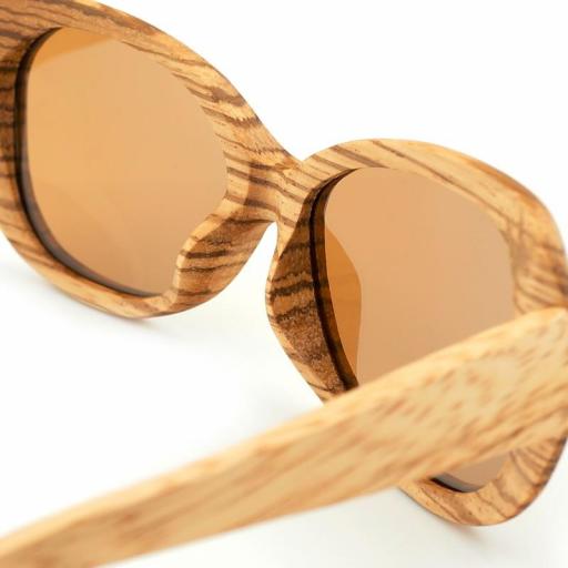 Gafas de madera 70´s Cateye - Lentes [1]