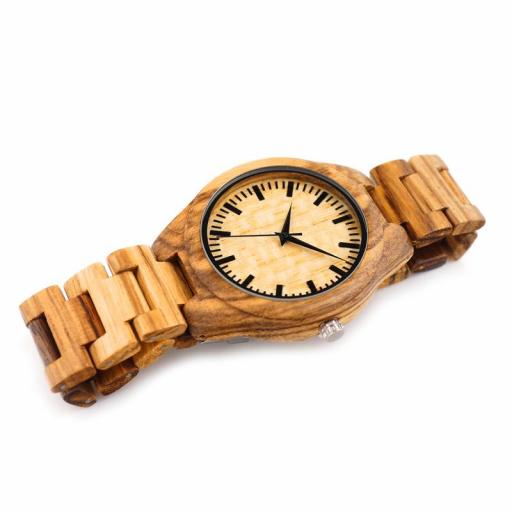 Reloj de madera Classic Zebra - Hombre [2]