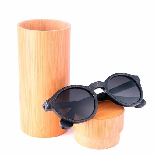 Gafas de madera Minimal Ebony - Frontal [2]