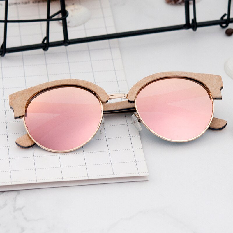 Gafas de madera Bamboo Pink - Mujer