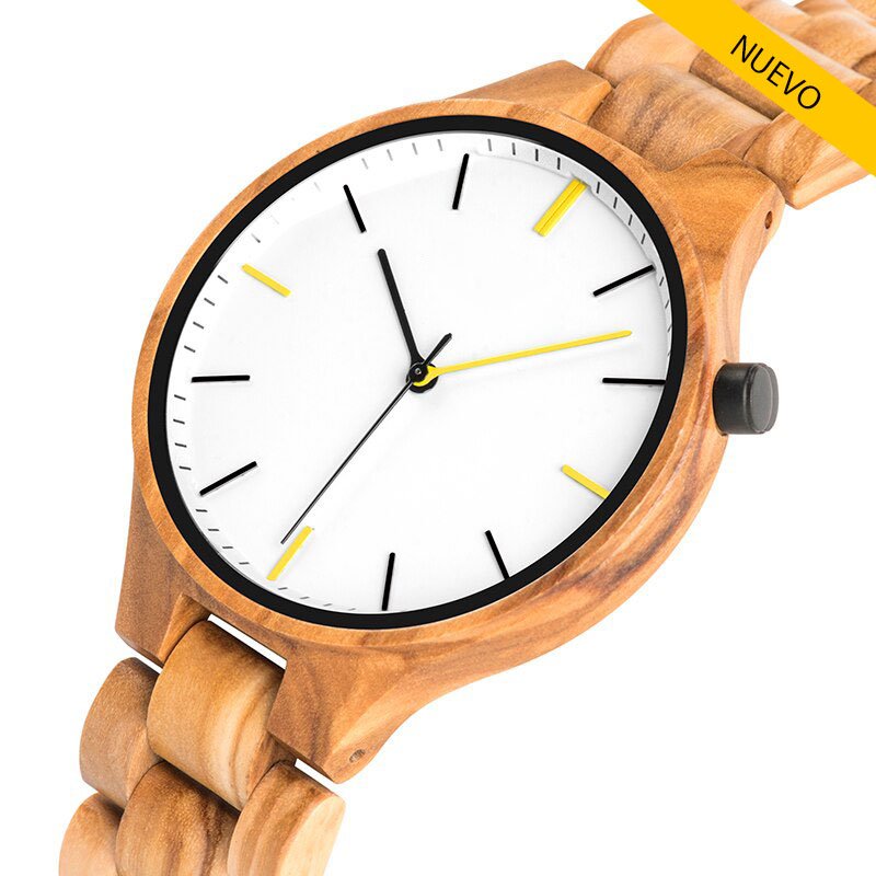 reloj de madera hombre