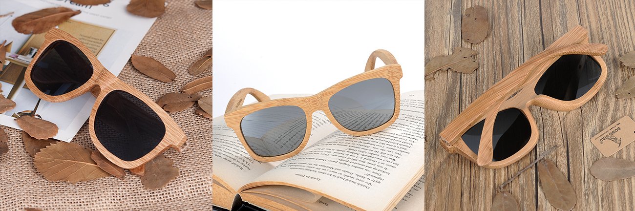 gafas de sol en madera