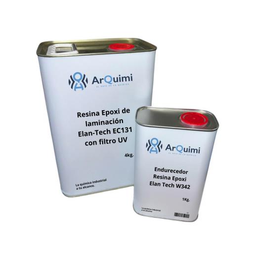 Resina Epoxi de laminación Elan-Tech EC131 LV filtro UV KIT