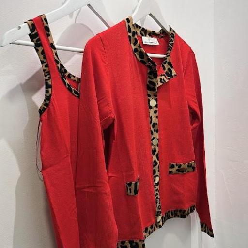 Chaqueta punto rib contraste Lola Casademunt.  [1]