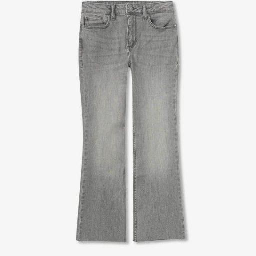 Pantalón tejano Megan cropped Gris Tiffosi