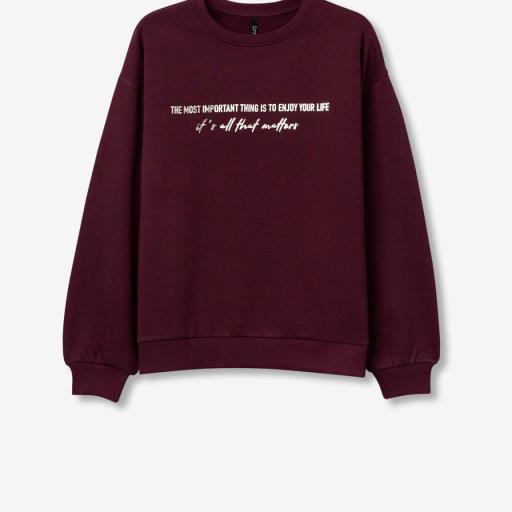 Sudadera Oceanic Burdeos Tiffosi.