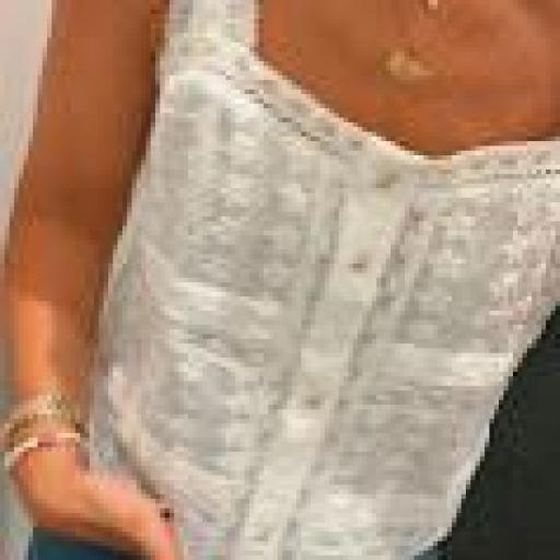 Top blonda crochet Nekane.  [3]