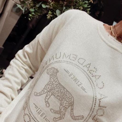 Jersey rosco strass crudo Lola Casademunt. 