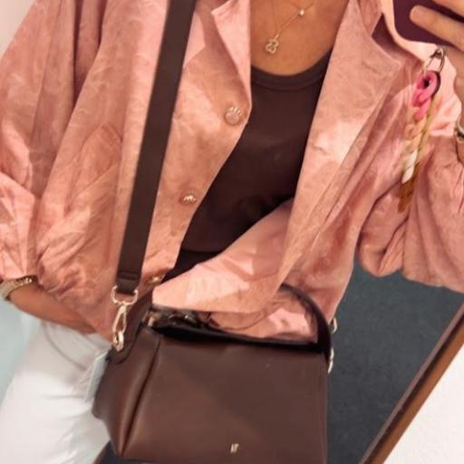 Chaqueta jacquard rosa Nekane. [0]