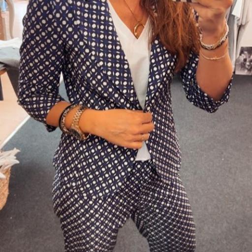 Pantalón Estampada geometrica Blu Mimimua [3]