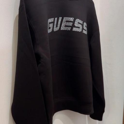 Sudadera Strass Negra Guess. [1]