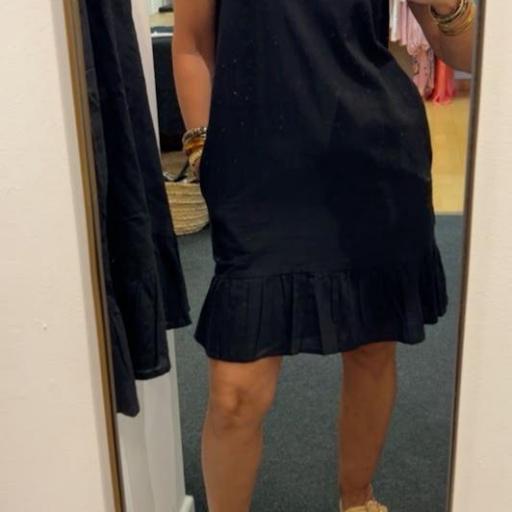 Vestido Negro volante Compañía Fantástica.  [0]