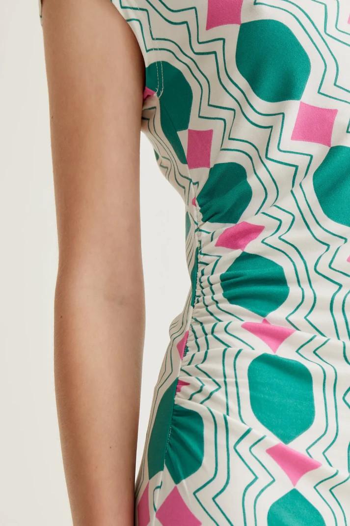 Vestido geométrico Compañía Fantástica.