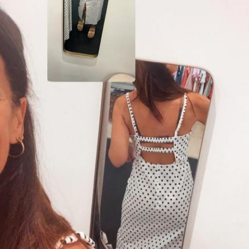 Vestido Midi Topo Compañía Fantástica.  [2]