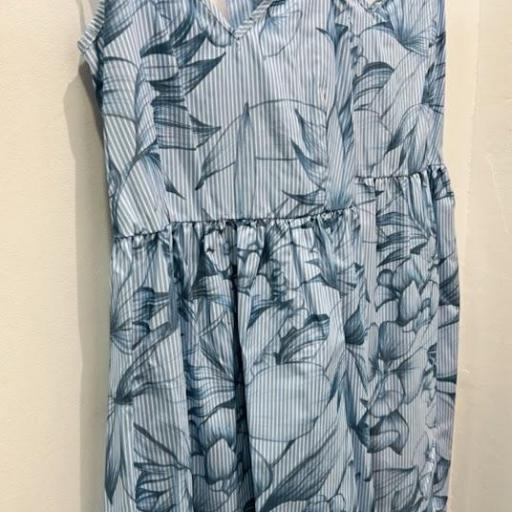 Vestido largo Azul flores Mimimua.  [2]