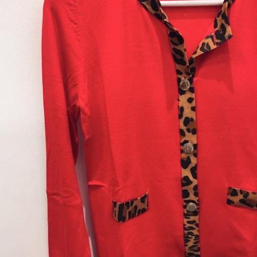 Chaqueta punto rib contraste Lola Casademunt.  [3]