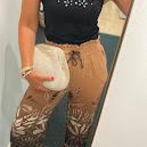 Pantalón estampado Brown Flamingo. [1]