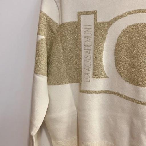 Chaqueta punto capucha GOLD Lola Casademunt. 