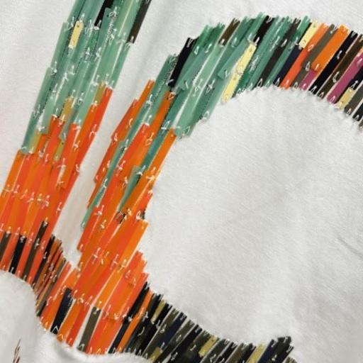 Camiseta sisa logo multicolor  Casademunt. 