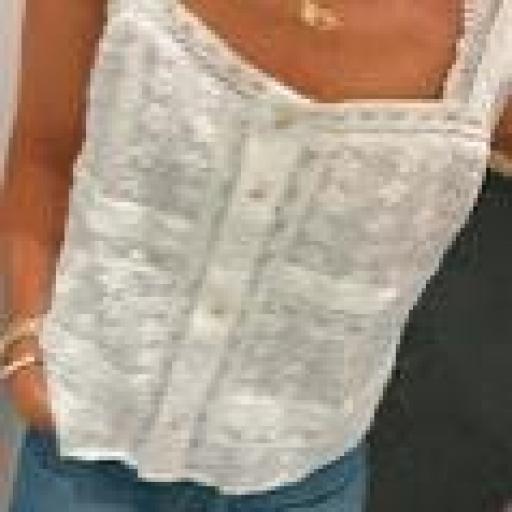 Top blonda crochet Nekane.  [1]
