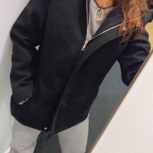 Abrigo Enny Negro Tiffosi. [1]