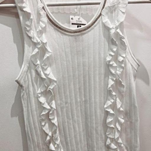 Top punto blanco Strass Tiffosi. [2]
