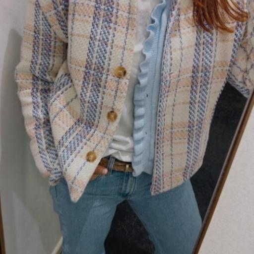 Chaqueta cuadros azul cielo & Rosa.  [3]
