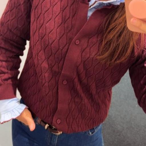 Chaqueta punto Burdeos Freequent.