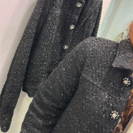 Chaqueta Tweed negra Wildpony [3]