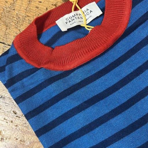 Jersey raya azul Compañia Fantastica.   [3]