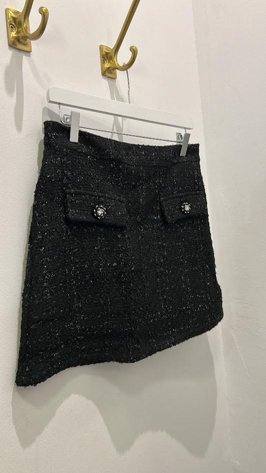 Minifalda Tweed negra Wildpony