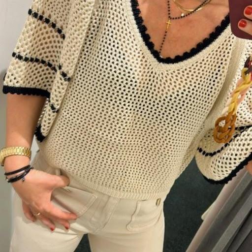 Jersey punto contraste Nekane. [3]