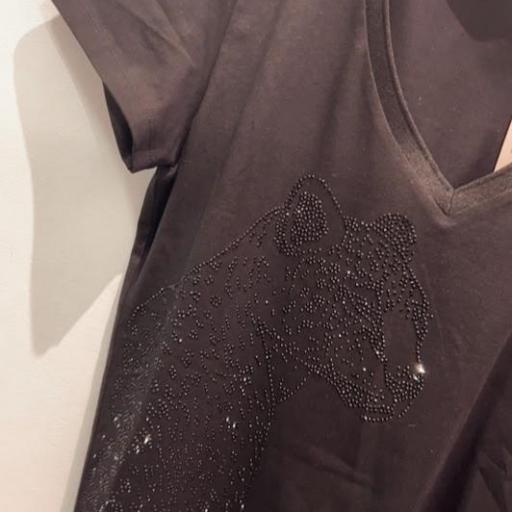 Camiseta Negra strass Lola Casademunt [2]