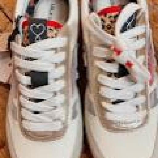 Bambas rejilla animal print Lola Casademunt.  [0]