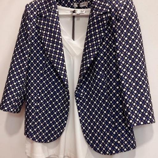 Americana Estampada geometrica Blu Mimimua