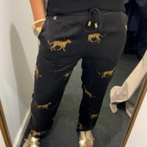 Pantalón negro pantera Lola Casademunt.  [0]