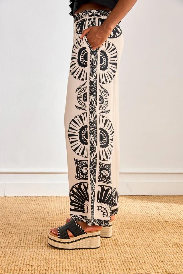 Pantalón estampado Bicolor Nekane.
