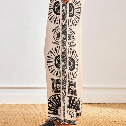 Pantalón estampado Bicolor Nekane.