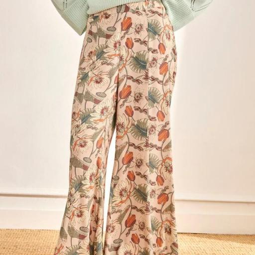 Pantalón Floral campana Nekane.