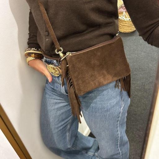 Bolso ante mini flecos.  [2]