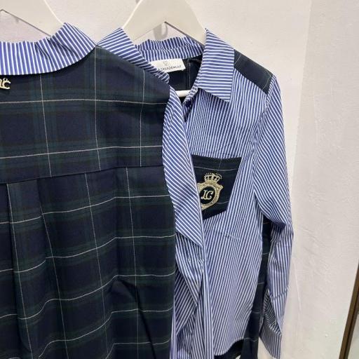 Camisa Rayas Tartan Lola Casademunt.