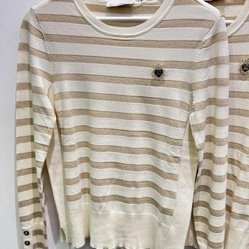 Jersey rayas lurex Lola Casademunt.