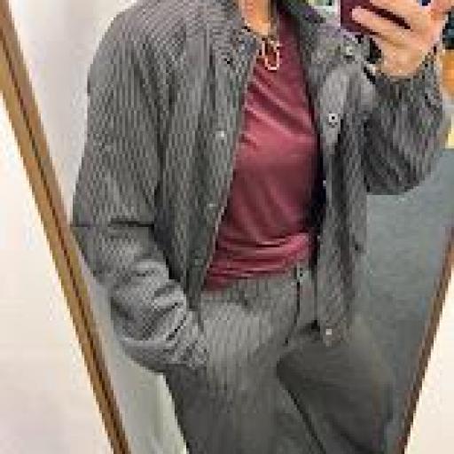 Pantalón gris raya Freequent. [3]