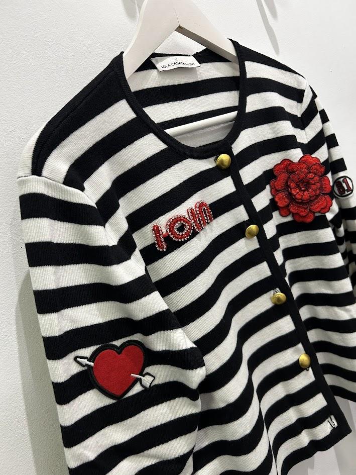 Chaqueta punto rayas Lola Casademunt.