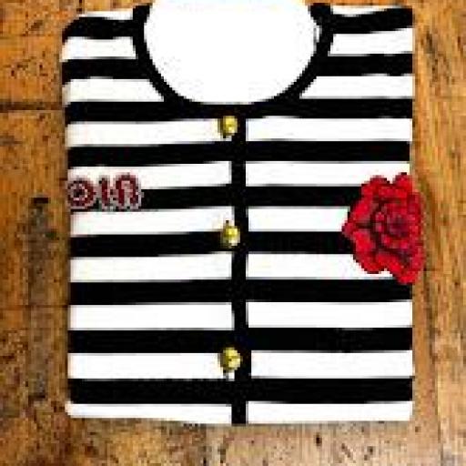 Chaqueta punto rayas Lola Casademunt.  [1]