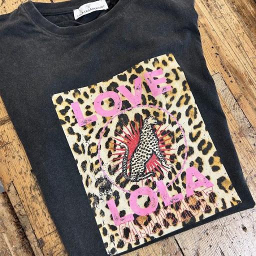 Camiseta Love Lola leopardo Lola Casademunt