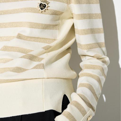 Jersey rayas lurex Lola Casademunt. [1]