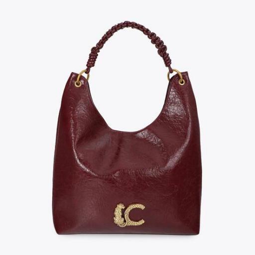 Bolso Burdeos trenza Lola Casademunt. 