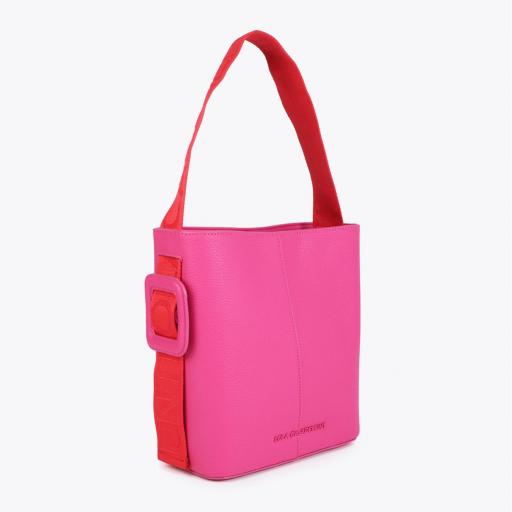 Bolso Shooper Fucsia Asa Nylon Lola Casademunt. [1]