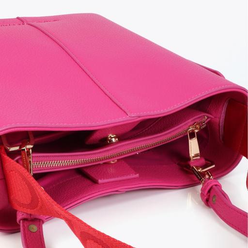 Bolso Shooper Fucsia Asa Nylon Lola Casademunt. [0]